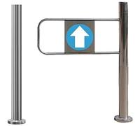 Generico Cancello di Sicurezza a Chiusura Automatica per Uso Industriale - Apertura unidirezionale a 90 Gradi, Montaggio su palo, Ideale per L'Accesso ai corridoi dei supermercati e per la Sicurezza