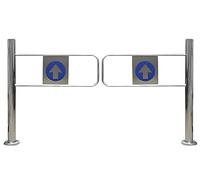 Generico Cancello di Sicurezza Automatico a Battente - Porta a Molla con Chiusura unidirezionale per fabbriche industriali e supermercati - Barriera di Passaggio Durevole e Facile da installare per u