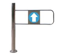 Generico Cancello di Sicurezza Universale in Metallo a Battente - Chiusura Automatica per Il Controllo degli accessi in supermercati, Magazzini, biblioteche e Negozi - Cancello di Sicurezza Argentato