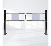 Generico Cancello Girevole in Metallo per Ingresso supermercato - Apertura a 90°, Sbarra Manuale con Freno per Magazzino e Biblioteca - Soluzione di importazione ed esportazione Durevole da 140 cm (5