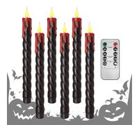 Generico Candela Sfarfallante Di Halloween LED - Galleggianti Nere Di Halloween | Fiamma Elettronica Tremolante | Casa Infestata Senza Fiamma Luce Dimmerabile Per Il Teatro Del TeatroDa Let