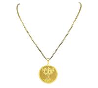 Generico Candelabro a nove lampade di Hanukkah Collana per donne uomini color oro e gioielli religiosi ebraici