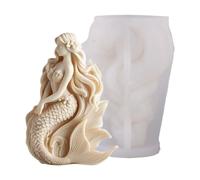 Generico Candle Molds,Mermaid Reusable Craft Supplies | Mermaid Candle Making Silicone Molds,for Wax Plaster Soaps Arts & Crafts Homes Decors Table Centerpieces Beginner Family