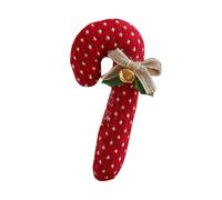Generico Candy Cane Christmas Decor, Fabric Red And White Holiday Decoration with Bell And Bow for Garden, Indoor, Home, Room, Dorm, Apartment, Vacation, Holiday Parties