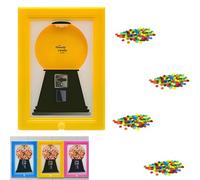 Generico Candy Dispenser, Rare Vintage the Handy Candy Frame - Hanging Candies Machine Art, Mini Wall Mount Gumball Machine, Snack Spinner Picture Frame Display, Hang on Wall or Stand on Table (A)