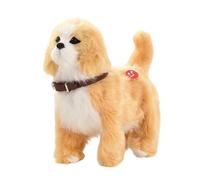 Genérico Cane A Camminare | Cucciolo Interattivo Che Cammina Sposta Coda e Abbaia | Peluche Canino Sensoriale con Musica, per Azienda Gioco Bambini e Decorazione