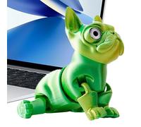 Generico Cane Bulldog Stampato in 3D | Giocattolo Articolato Bulldog Flessibile | Figura Animale Souvenir per Adulti Feste Natale | Display Compleanno Pasqua Mostra Scrivania Ufficio