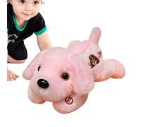Generico Cane di peluche a LED, Giocattolo per cani di peluche a LED | Peluche animale luminoso - Giocattolo morbido di per cani a con luce notturna creativa da 14 pollici per bambini durante le fe
