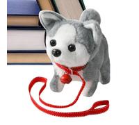 Genérico Cane giocattolo che cammina, animale da compagnia che abbaia e funziona a batterie, animale interattivo elettronico, per bambini e ragazze, compleanni, festività e Natale