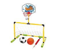Generico Canestro da Basket per Piscina | 2-in-1 Gioco Goal con Palla Galleggiante | Canestro da Basket e Calcio Acquatico,per Lago Campeggio Giardino Estate All'Aperto Spiaggia Festa Bambini Adulti