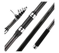 Generico Canna da Pesca telescopica for Spinning Surf Canne Viaggio for Carpa in Carbonio 4.5/5.0/6.0m Potenza 80-150g Asta surfcasting Lancio(4.5M)
