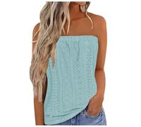 Generico Canotta da Donna Canottiere Donna Cotone Spalla Larga Canotta Estiva Top Estivi Sottili Top con Reggiseno Incorporato Basic Blusa Elegante Sottogiacca Elegante Esercizi in Palestra