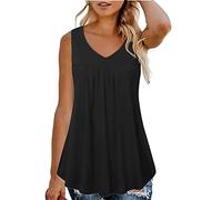 Generico Canotta Donna Cotone Loose Traspirante Sexy Leggero Top Comodo Morbido Estiva Elegante Canottiera Senza Maniche Elasticizzato Fitness Jng T Shirt Sportiva Basic Camisole Tinta Unita Tank Top