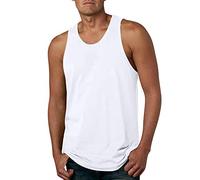 Generico Canotta Running Uomo Cotone Mare Estive Canotta Bodybuilding Spalla Larga Tshirt Smanicata Muscolo Casual Canottiere Fitness Traspirante Aderente Tank Top Sport Spiaggia Gym Canotte
