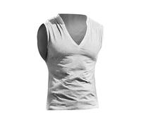 Generico Canotta Uomo Estiva Maglietta Smanicata Tshirt Cotone Verde Nera Bianca Elasticizzata Attillata Versatile Confortevole