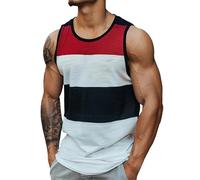 Generico Canotta Uomo Spalla Larga, Canottiera Estiva Costine Nera, Canotte da Mare comode, Tank Top Senza Maniche Semplice Perfetto Relax casalingo e passeggi vicini abituali