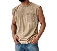 Generico Canotta Uomo - Una Canotta Spessa E Semplice E Una Maglietta Ampia Senza Maniche Perfette per Gli Allenamenti Estivi O per Un Look Casual