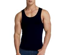 Generico Canotte Uomo Nera Sportive Cotone Canotta Offerta Casual Magliette Smanicata Bianca Fitness Spalla Larga Tank Top Muscolo Leggero Maglia Senza Maniche Gym Running Corsa Stringer Canottiera