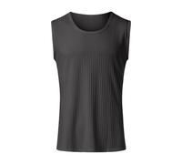 Generico Canottiera Palestra Uomo- Canotta Running Uomo, Canotta Sportiva Aderente Senza Maniche con Scollo Rotondo e Maglia a Coste: Estiva e alla Moda