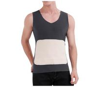 Generico Canottiera Uomo, Canotta Uomo Contenitiva Pancia, Intimo Termico da Uomo con Toppa in Seta Spessa