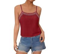 Generico Canottiere Donna Canotta Donna Cotone Canottiera Cotone Estiva Top Elegante Sottili Canottiera con Reggiseno Incorporato Giorno Camicia Estiva Sottogiacca Elegante Esercizi in Palestra