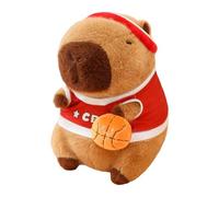 Generico Capibara di peluche - 9" con completo da basket, animale di peluche morbido e tenero, ottimo come regalo | per ragazzi, ragazze, decorazioni per la casa, scrivania, cameretta dei bambini
