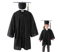 Generico Capo e abito in età prescolare, cappello per bambini e abito - Cap di laurea per bambini e 2025 | Abiti di dottorato della scuola elementare, costume da laurea