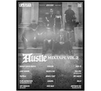 Generico Capo Plaza Album Hustle Mixtape Vol.2 Quadro, Cornice nera, Trap/Rap Italiano, Hip Hop, Icone, Decorazioni, Stampa (Hustle Mxtape Vol. 2, CORNICE, 30x40 cm)
