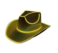 Generico Cappelli a LED - Accendi cappelli da cowboy | I cappelli da cowgirl illuminano i cappelli | Cappelli a LED Glow in the Dark Party Cowboy Capone | Cappelli di vestiti a batteria | Accessori