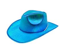Generico Cappelli a LED - Accendi cappelli da cowboy | I cappelli da cowgirl illuminano i cappelli | Cappelli a LED Glow in the Dark Party Cowboy Capone | Cappelli di vestiti a batteria | Accessori