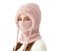 Generico Cappelli A Maglia per Donne,Maschera Riscaldata per Il Viso,Foulard Invernale per La Testa - per Escursionismo E Ciclismo E Viaggi E Sci E Bici E Snowboard E Altri Sport