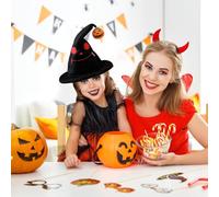 Generico Cappelli di berretto di Halloween - Cotton 30x40cm - Cappello da berretto di | Cappelli da Berrettò di abbinati all'uncinetto più caldo invernale - Costume decorativo | Cap Halloween -
