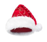 Generico Cappelli di Natale | Copricapo Portatile Riutilizzabile | Cappello Di Babbo Natale | Per Adulti e Adolescenti, Viaggio, Incontro Sociale, Evento Tematico, Inverno, All'aperto e Al chiuso