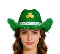 Genérico Cappelli S, Regolabile Verde Con Modello A Trifoglio Per Costume, Cappello Da Donna Per Ragazzi Festival Country Campestre E Decorazione Per Camionista