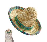 Generico Cappelli Sombrero, Cappello Messicano Tradizionale In Paglia Intrecciata, Per Feste In Maschera All Aperto Compleanni Bambini Animali Domestici