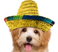 Generico Cappelli Sombrero da Festa | Sombrero Messicano Intrecciato - Fascione a Tesa Larga per Esterno - Eventi all'Aperto