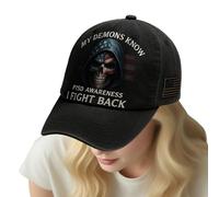 Genérico Cappellini da baseball da uomo - Cappello Vintage per papà, cinturino regolabile, cappelli per esterni | Attrezzatura per la consapevolezza della salute mentale per viaggi, sport,