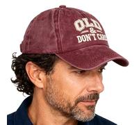 Generico Cappellino Baseball Vintage Consumado - Cappello Trucker con Stampa Old But I Don't Care | Cappello Twill Unisex Regolabile 55-60cm | 18x10,5cm, 90g per Sport All'Aperto E Viaggi