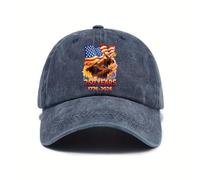 Generico Cappellino da Baseball con Parte Superiore Morbida Lavata E Stampa di Lettere Cappello da Sole Unisex per L'Estate E Le Stagioni All'Aperto