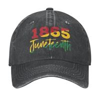 Generico Cappellino da Baseball da Uomo, Vintage Black BG 1865 Juneteenth Day Cappello da Baseball Unisex in Stile Unisex in Cotone Lavato da Camionista Cappello all Seasons Travel Adjustment