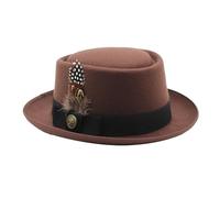 Generico Cappello a bombetta nero, costume da cappello 'Oktoberfest,Costume bavarese tedesco 'Oktoberfest | per costumi ' con piume, emblemi multiuso per adulti per uomini e donne