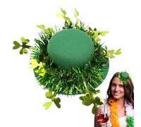 Generico Cappello a cilindro verde per adulto, costume cappello a cilindro verde - Cappellini per costumi di San Patrizio - Accessorio per cappello Costume da a per il giorno di San Pat