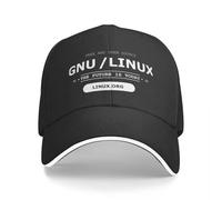 Generico Cappello a Maglia Inverno,Gnu: Il Futuro è Oggi Codice Programmatore Lavaggio Cappello da Baseball Maschile Camionista ciclistico Cappello Snapback Cappello da papà Cappello da Golf