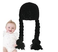 Generico Cappello A Maglia Parrucca Per,Accessorio Per Costume E Copricapo | Berretto a Maglia con Codini Finti - per Età 0-6 Campeggio Picnic Viaggi Casa Interno Esterno