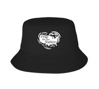 Generico Cappello A Secchiello Pray for Our Nation Bucket Hat Escursionismo | Pieghevole Buckethat Protezione Cappello da Pescatore Per Campeggio Vacanze