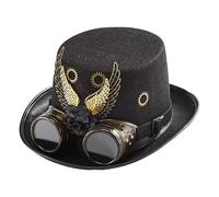 Generico Cappello A Top Steampunk - Cappello In Costume Retrò | Cappelli Per Ingranaggi E | Vesti In Costume Da Top Vintage | Halween Wastor Per Halloween, Masquerade, Carnival, Role-Play