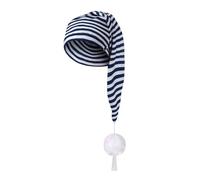 Generico Cappello babbo natale peluche Berretto da Notte per Lui e per Lei Berretto in Cotone e con Pompon Taglia Unica a Punta per Dormire per la