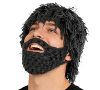 Generico Cappello con Barba | Cappello Caldo a Maglia Punk Style,Berretto per Cosplay e Feste - Ideale per Viaggi Festival Uomo Donna Cosplay Feste Costume Maschere Concerti