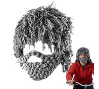 Genérico Cappello Con Barba - Inverno Punk Tessuto Per La Testa,Cappello Per Cosplay E Feste,per Festival Viaggi Unisex Dilettanti Cosplay Feste Costumi