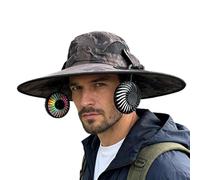 Generico Cappello con Ventola | Impermeabile Portatile Rinfrescante,Berretto Baseball con Ventola | per Spiaggia, Campeggio, Ciclismo, Pesca, Giardinaggio,